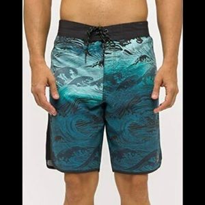 Psycho Tuna Boardshorts 4 Way Stretch, Drawstring Waist, Back Pocket Size 32